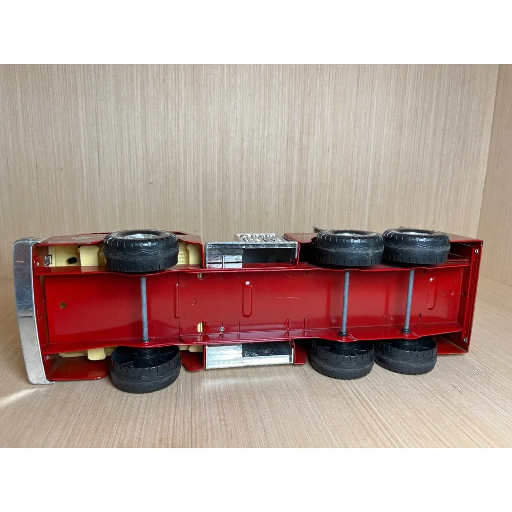 Vintage 80s Nylint Rescue Pumper Fire Truck Red Pressed Steel Metal Muscle Toy